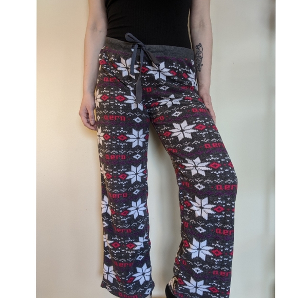Aeropostale Womens Leopard Pajama Lounge Pants